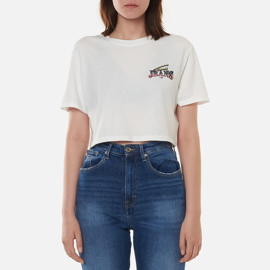 Tommy Jeans Женская футболка Back Graphic Cropped Fit