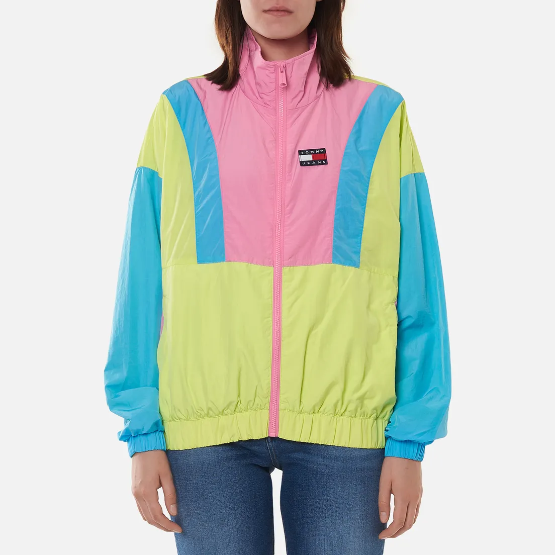Tommy Jeans Женская куртка ветровка Colour-Blocked Tommy Badge Windbreaker