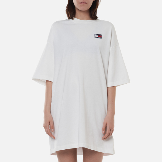 Женское платье Tommy Jeans Tommy Badge Oversized White