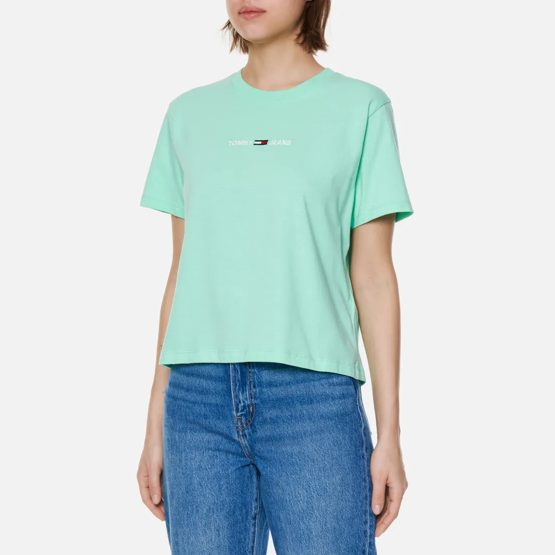 Tommy Jeans Женская футболка Logo Embroidery Organic Cotton