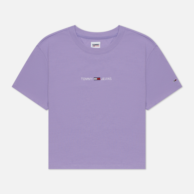 Женская футболка Tommy Jeans, цвет фиолетовый, размер S