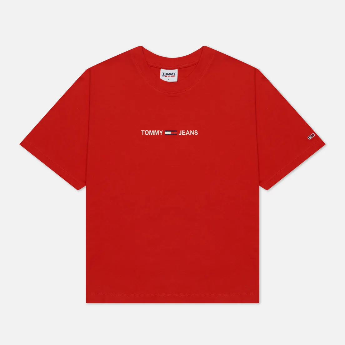 Tommy Jeans Женская футболка Logo Embroidery Organic Cotton