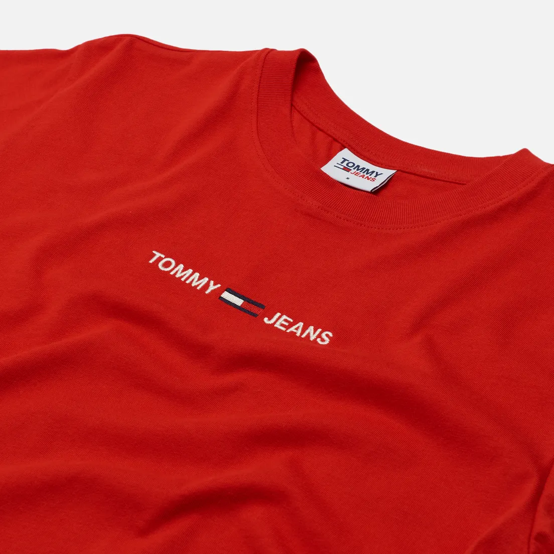 Tommy Jeans Женская футболка Logo Embroidery Organic Cotton