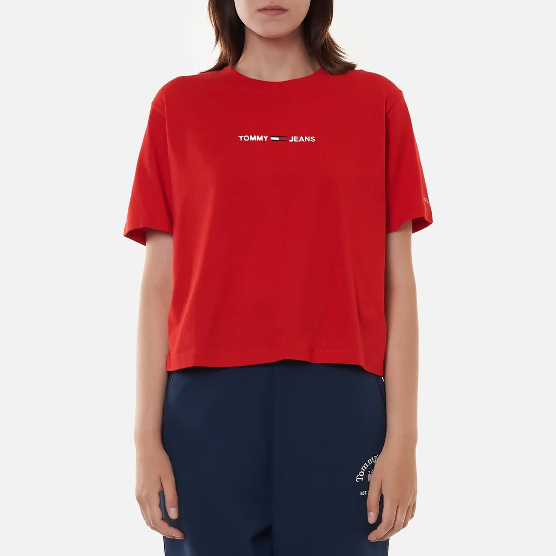 Tommy Jeans Женская футболка Logo Embroidery Organic Cotton