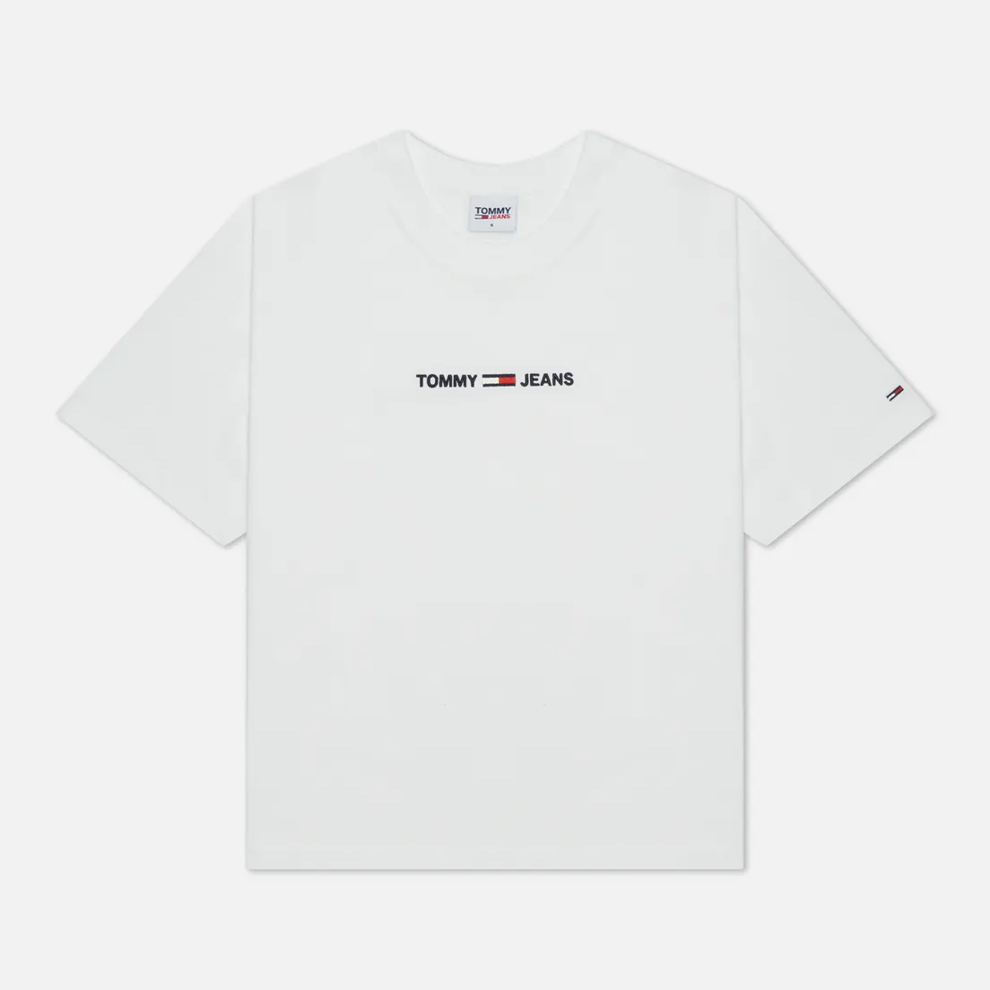 Tommy Jeans Женская футболка Logo Embroidery Organic Cotton