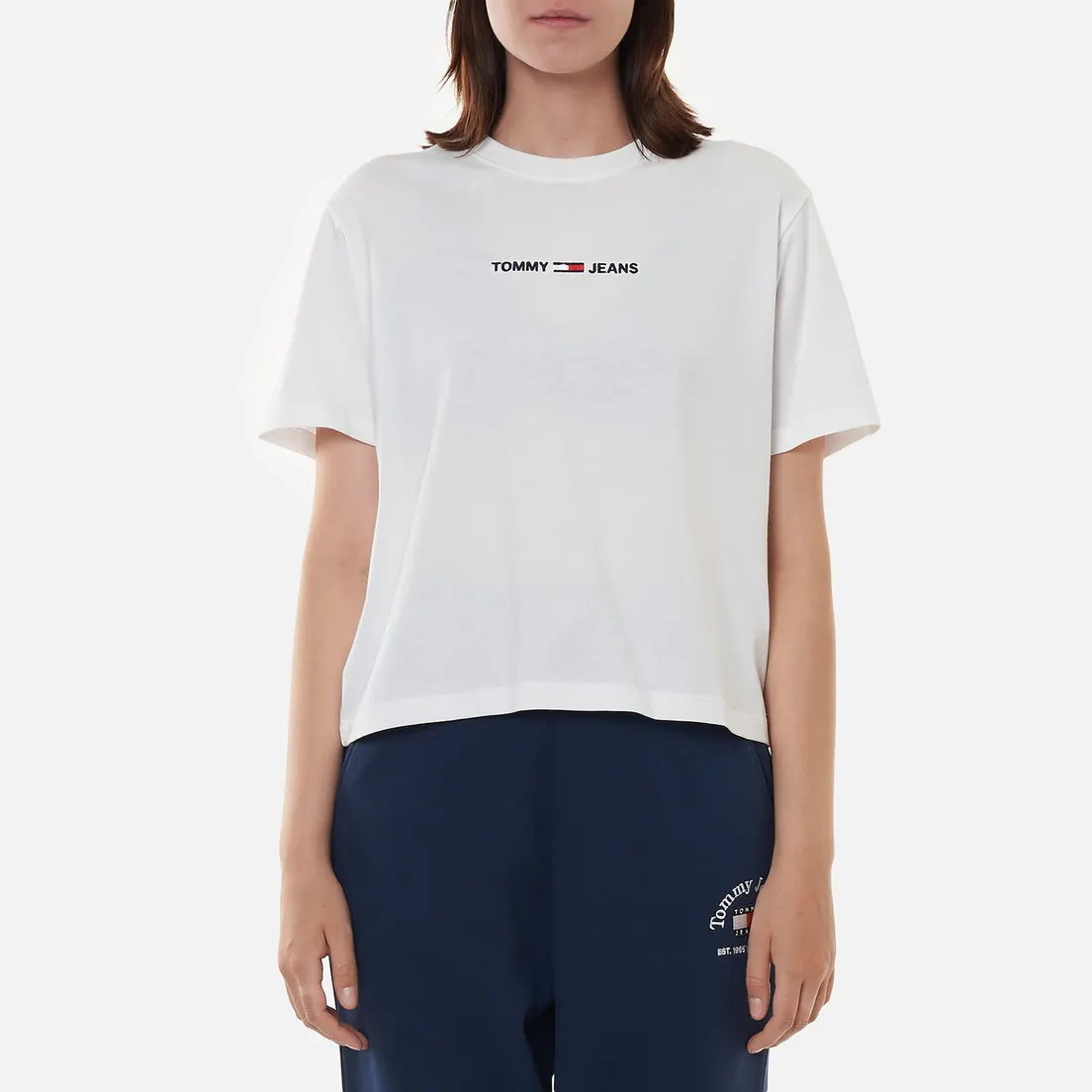Tommy Jeans Женская футболка Logo Embroidery Organic Cotton