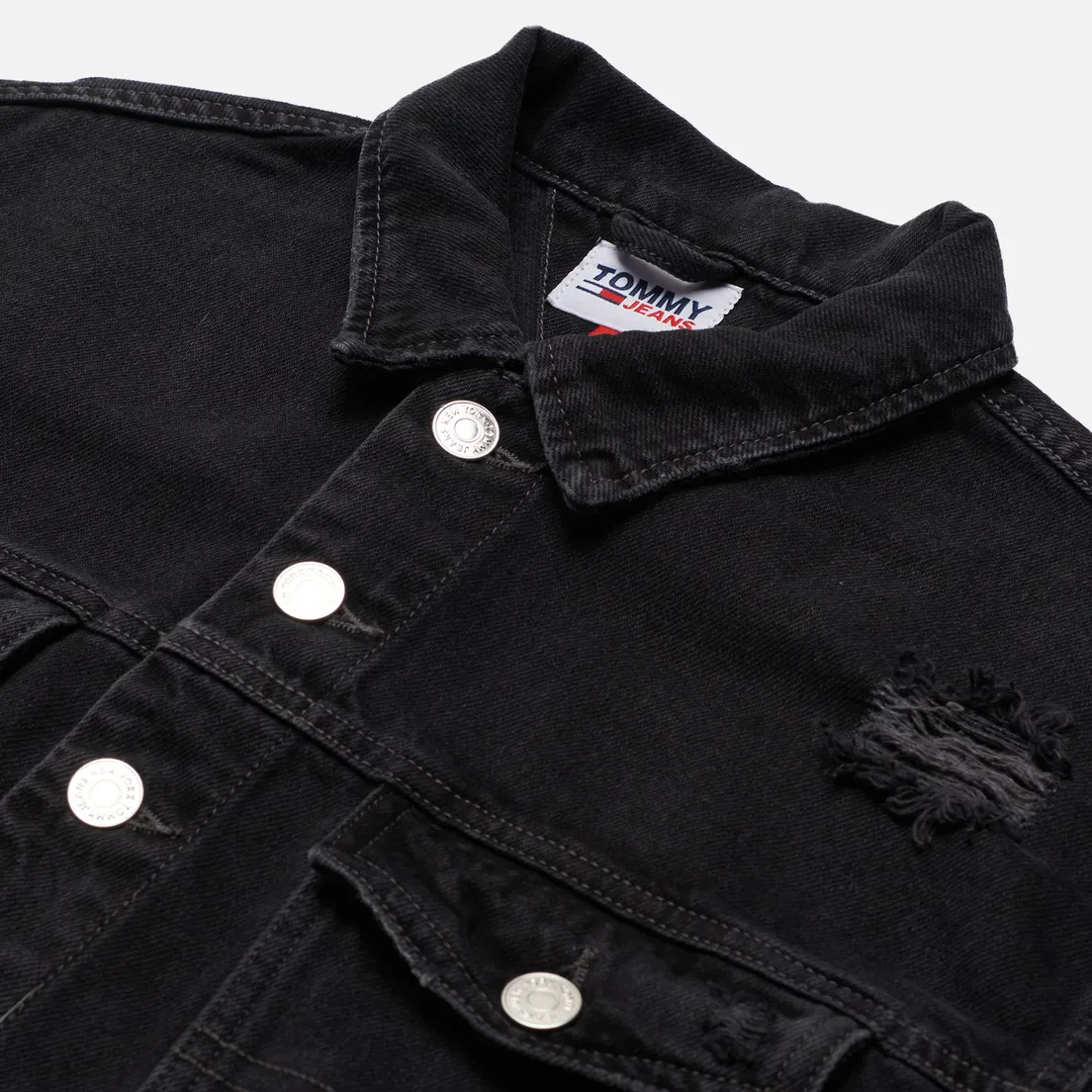 Tommy Jeans Женская джинсовая куртка Tommy Badge Cropped Denim 11.5 Oz Trucker