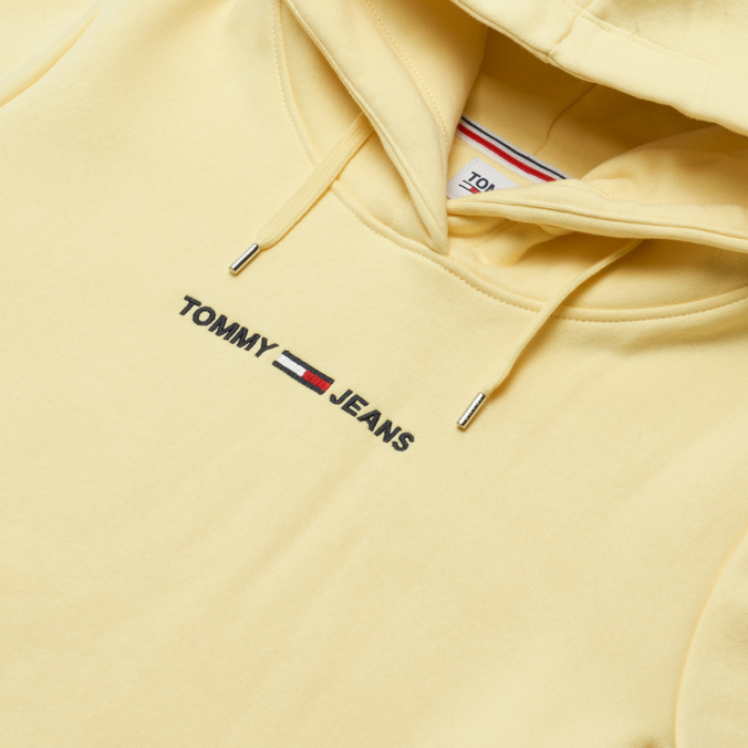 Женская толстовка Tommy Jeans, цвет жёлтый, размер M DW0DW10132ZHH Linear Logo Hoodie - фото 2