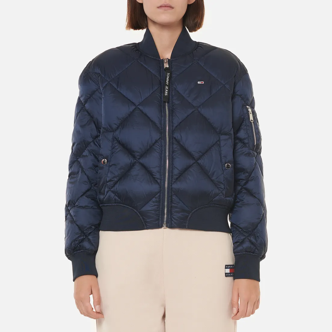 Tommy Jeans Женская куртка бомбер Essential Diamond Quilted