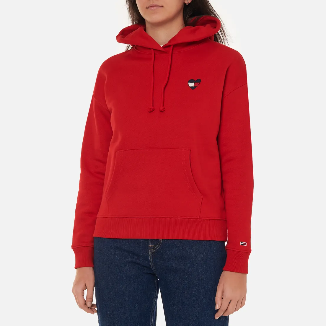 Tommy Jeans Женская толстовка Boxy Homespun Heart Hoodie