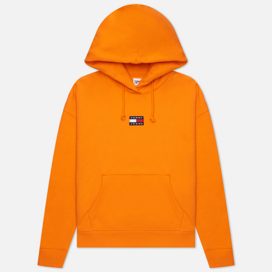 Женская толстовка Tommy Jeans Tommy Center Badge Hoodie Washed Orange