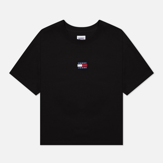 Женская футболка Tommy Jeans Tommy Center Badge Black