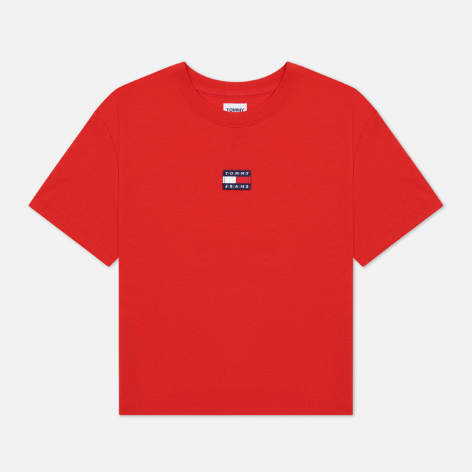 Женская футболка Tommy Jeans, цвет красный, размер XS