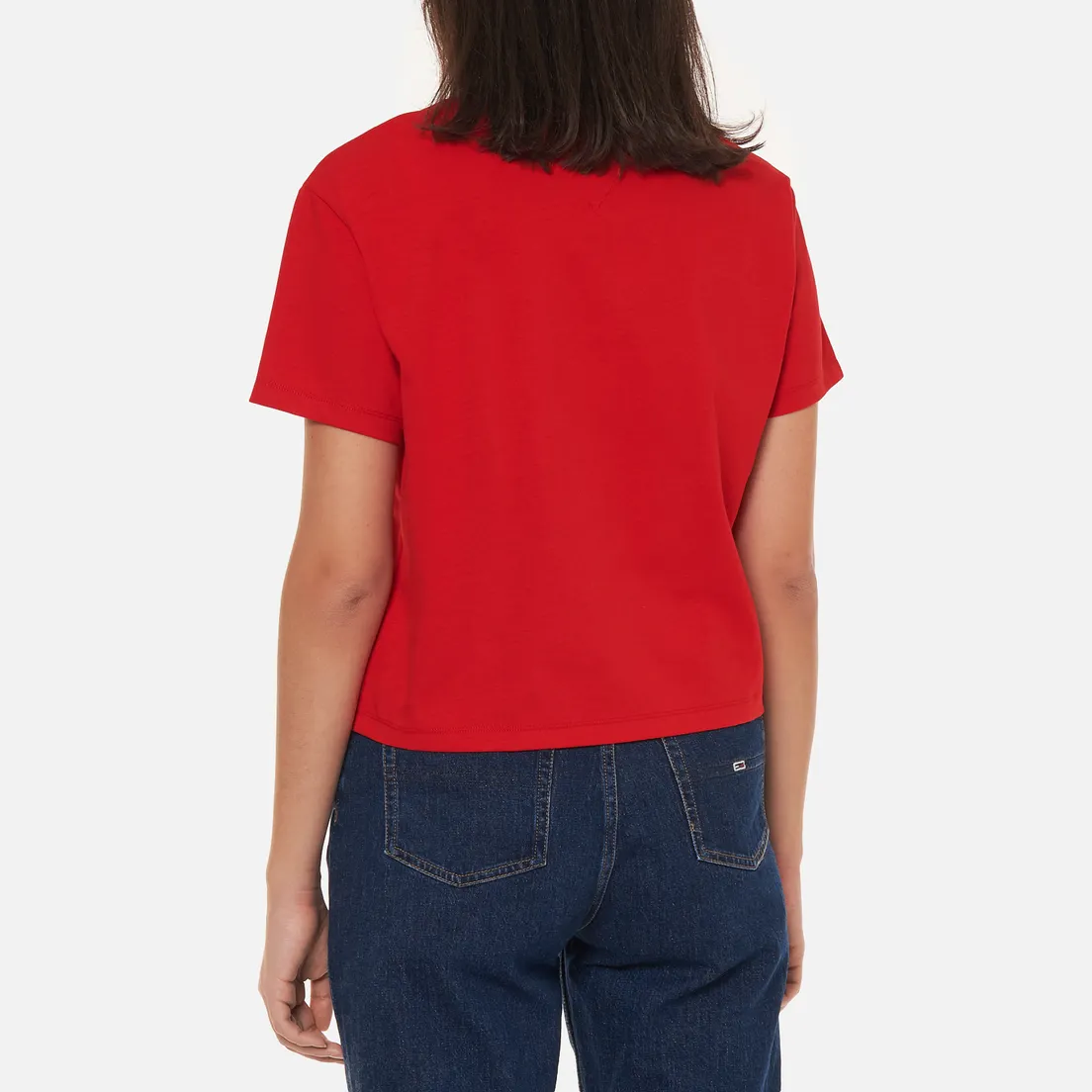 Tommy Jeans Женская футболка Tommy Center Badge Crew Neck