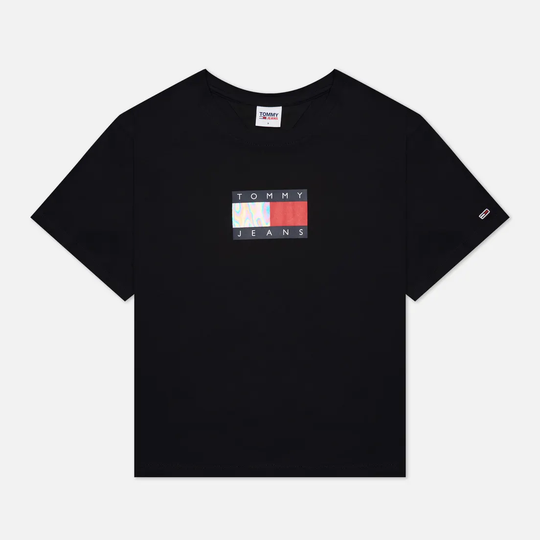 Tommy Jeans Женская футболка Crop Metallic Flag