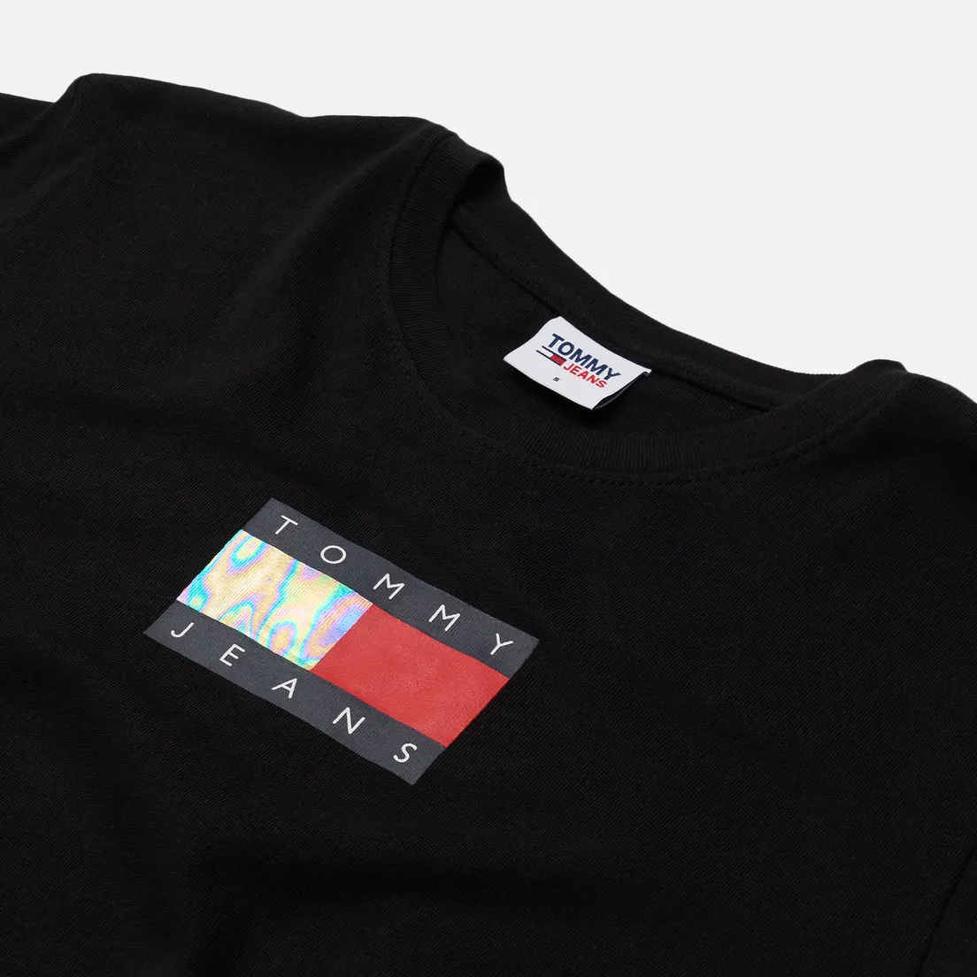 Tommy Jeans Женская футболка Crop Metallic Flag