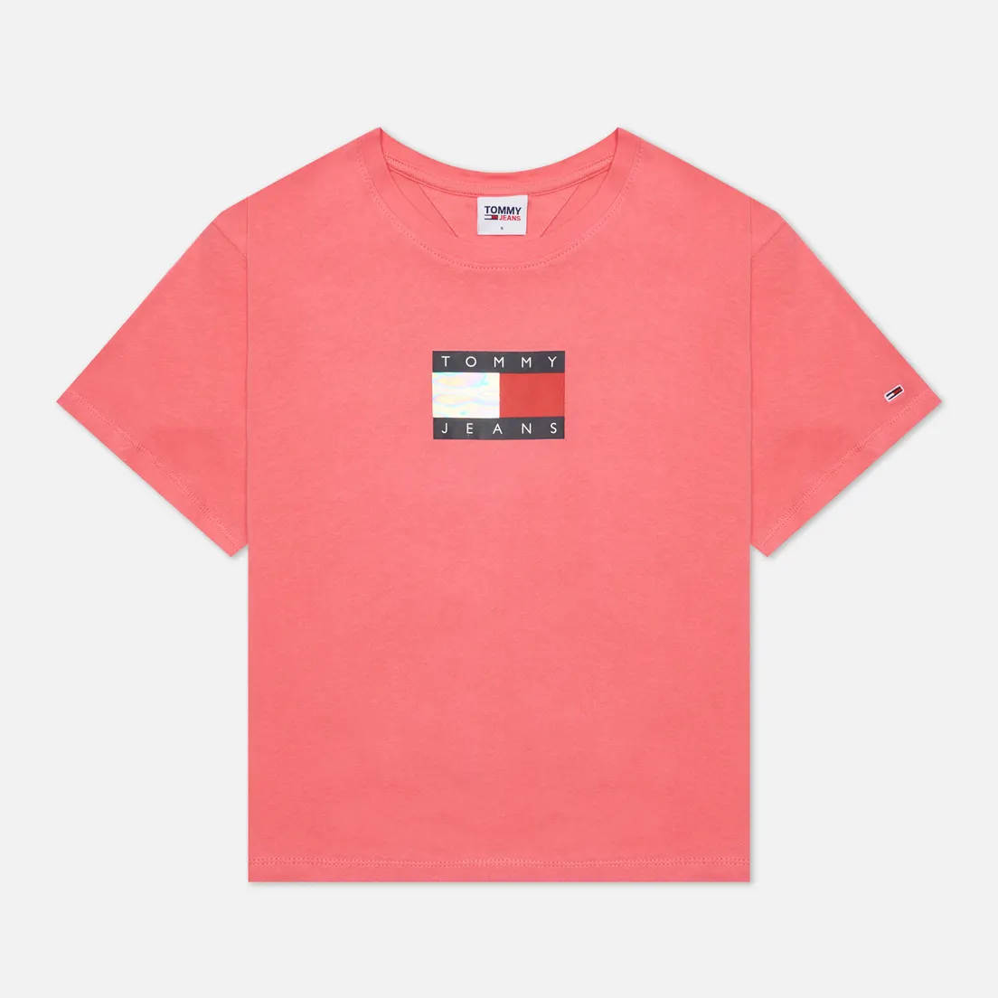 Tommy Jeans Женская футболка Crop Metallic Flag