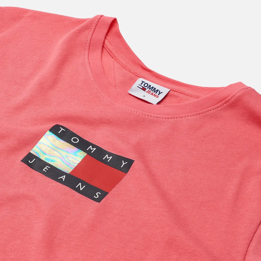 Tommy Jeans Женская футболка Crop Metallic Flag