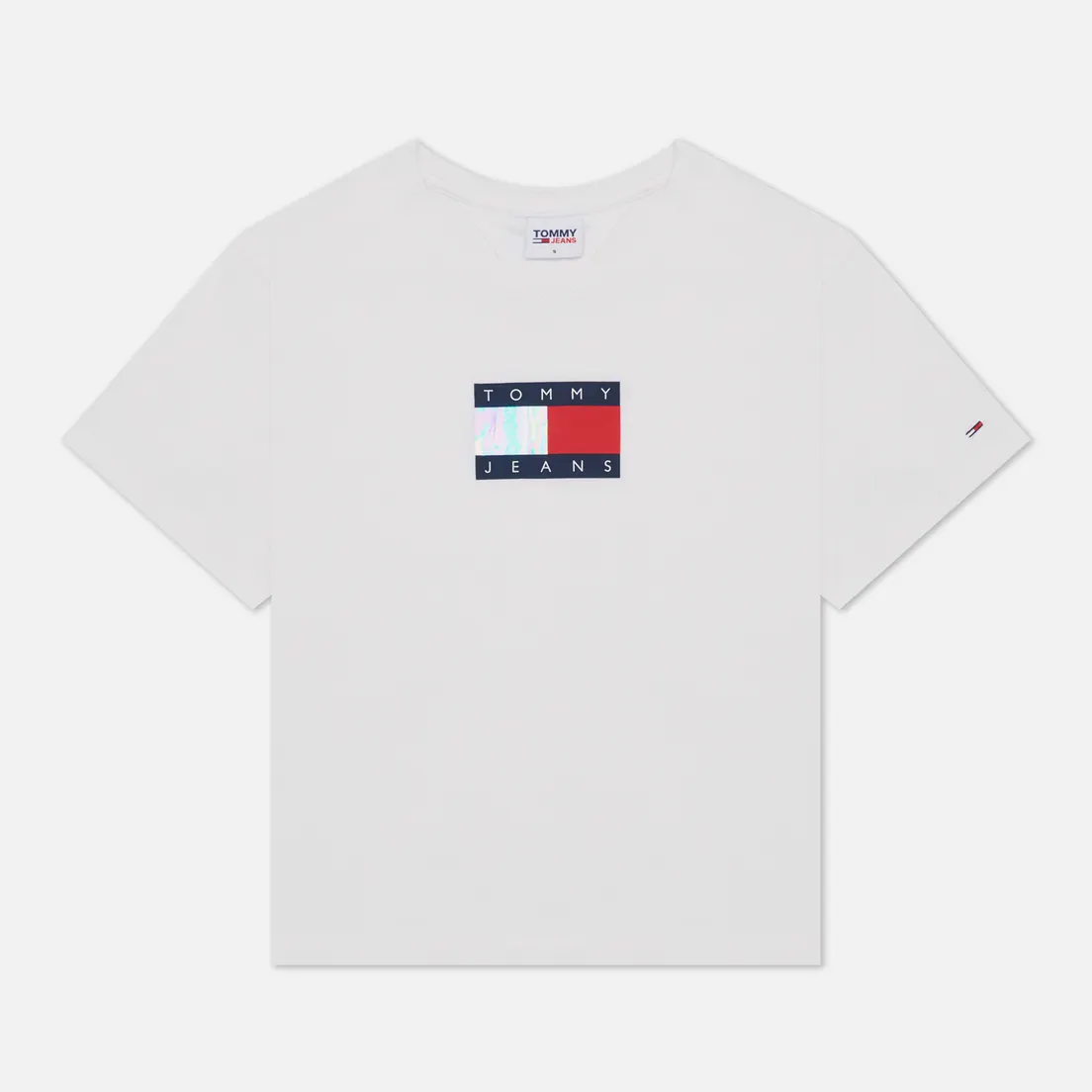 Tommy Jeans Женская футболка Crop Metallic Flag