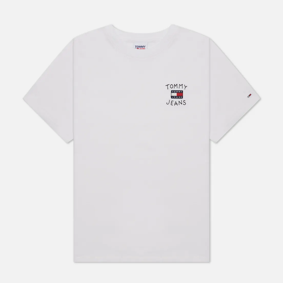 Tommy Jeans Женская футболка Relaxed Homespun Flag