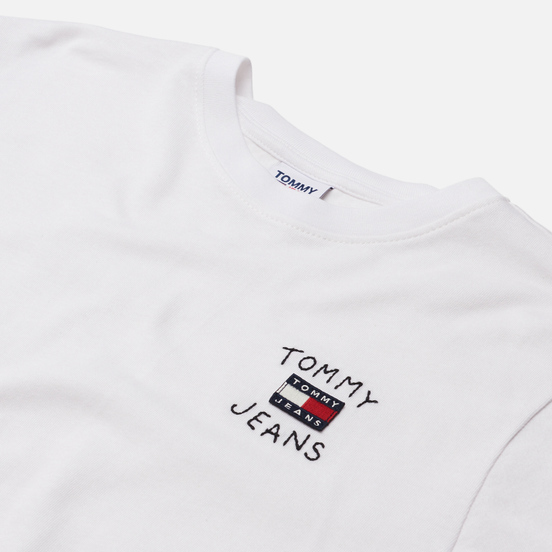 Женская футболка Tommy Jeans Relaxed Homespun Flag White
