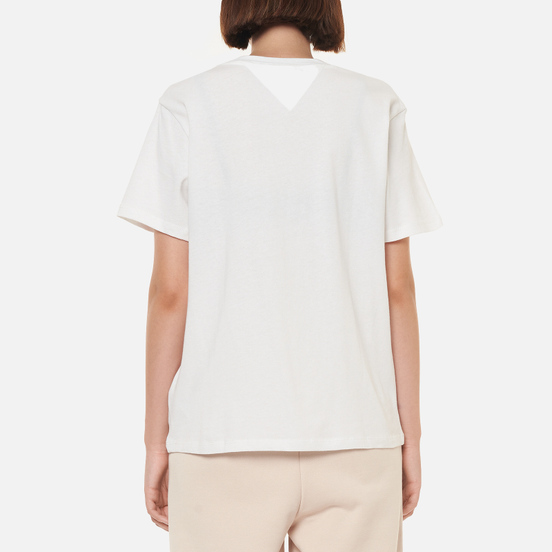 Женская футболка Tommy Jeans Relaxed Homespun Flag White