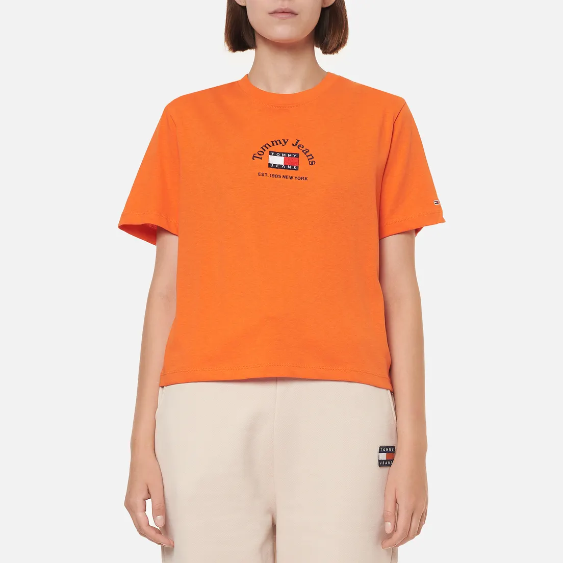 Tommy Jeans Женская футболка Boxy Crop Timeless Tommy 1