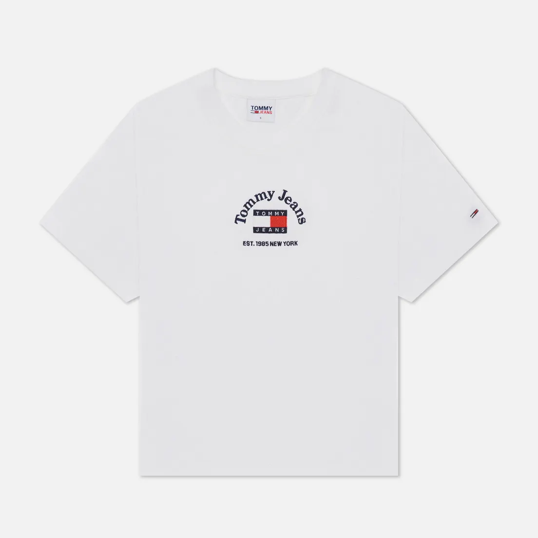Tommy Jeans Женская футболка Boxy Crop Timeless Tommy 1
