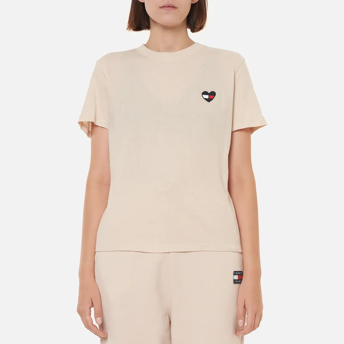 Tommy Jeans Женская футболка Regular Homespun Heart