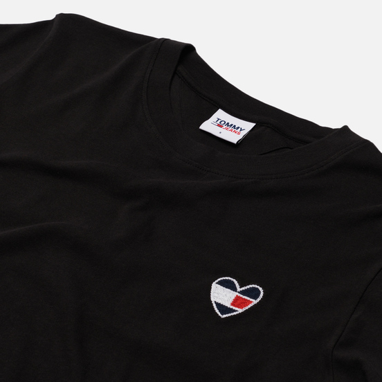 Женская футболка Tommy Jeans Regular Homespun Heart Black