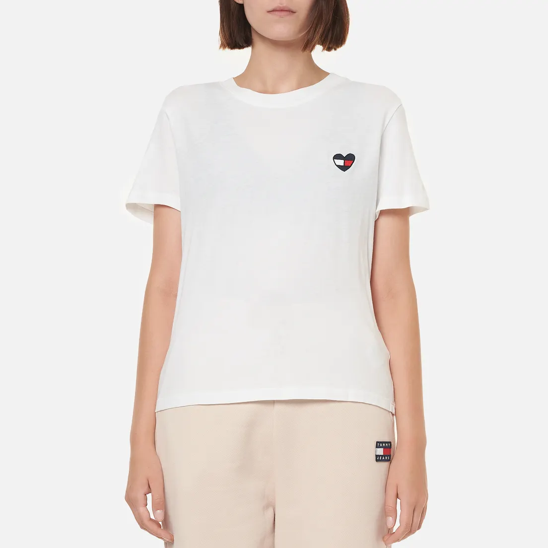 Tommy Jeans Женская футболка Regular Homespun Heart