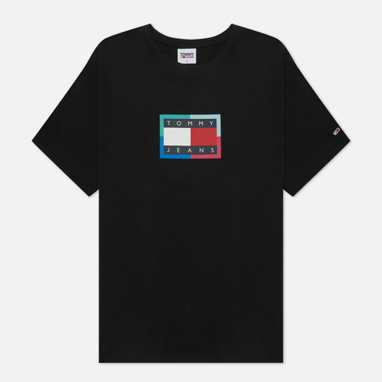 Женская футболка Tommy Jeans Relaxed Multi Flag Black