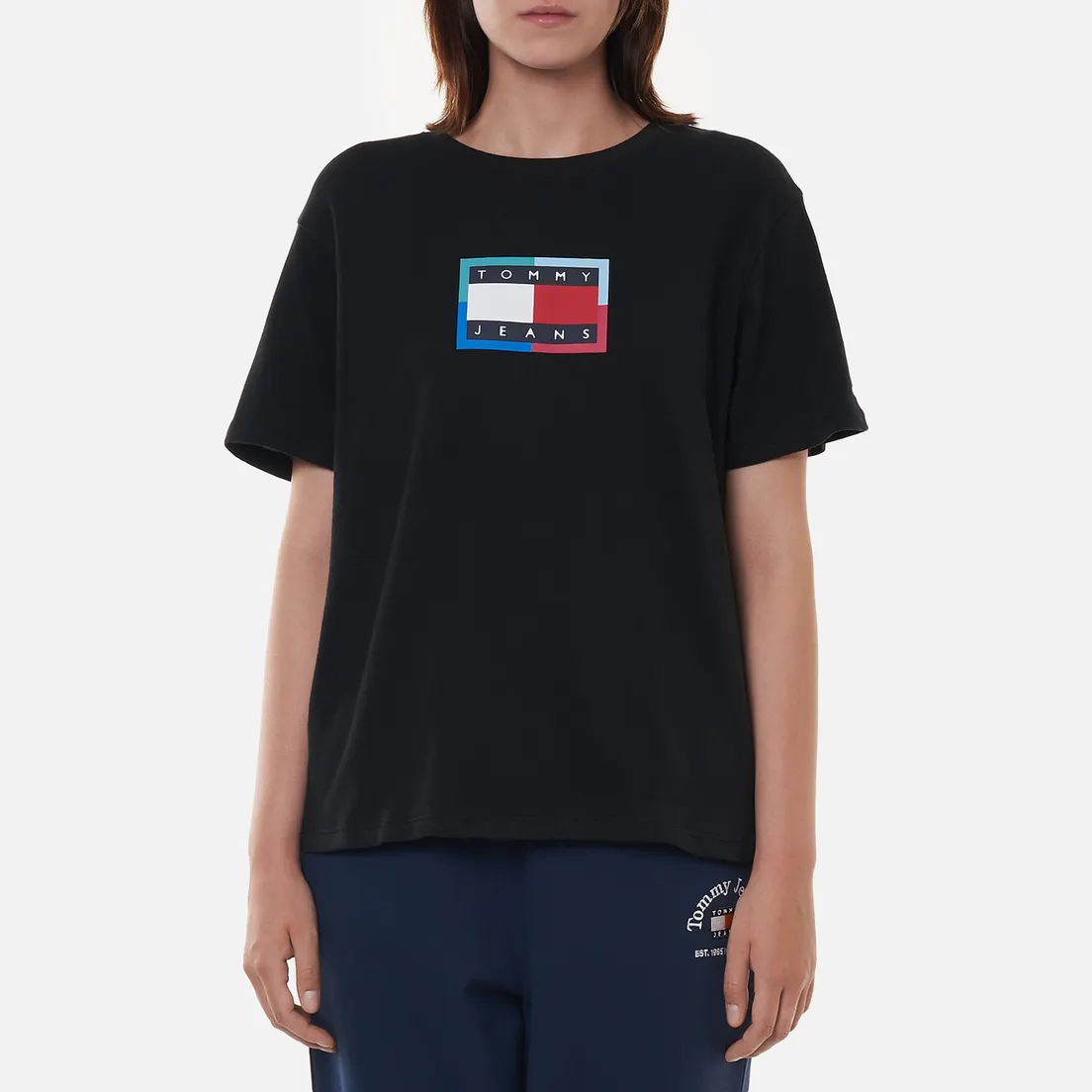 Tommy Jeans Женская футболка Relaxed Multi Flag