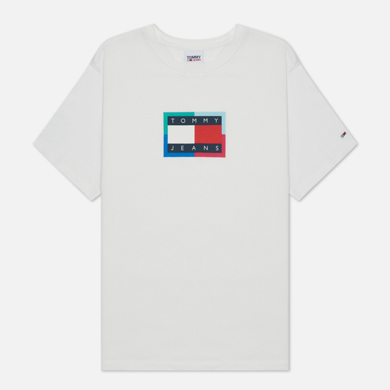 Женская футболка Tommy Jeans Relaxed Multi Flag White