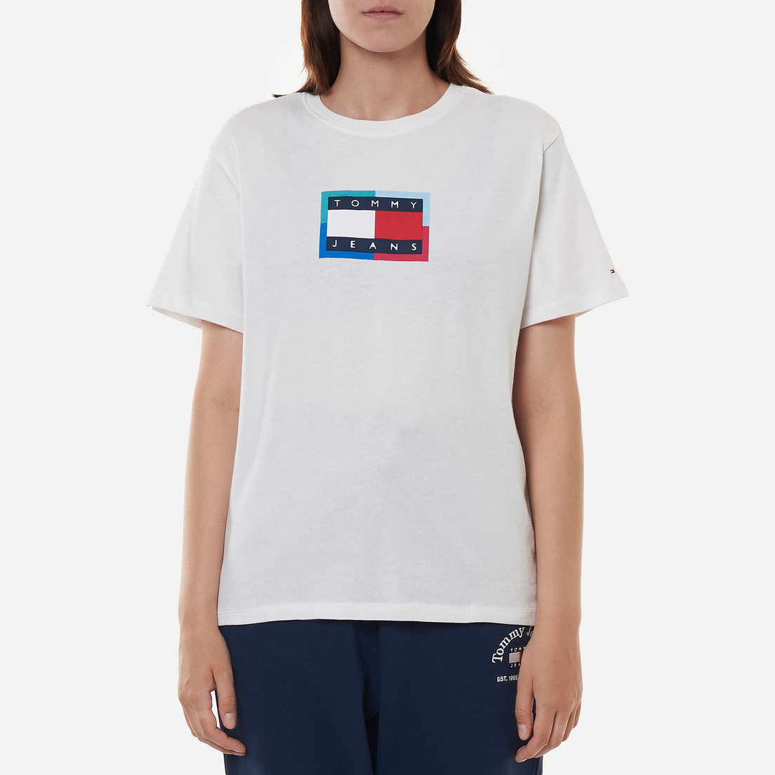 Tommy Jeans Женская футболка Relaxed Multi Flag