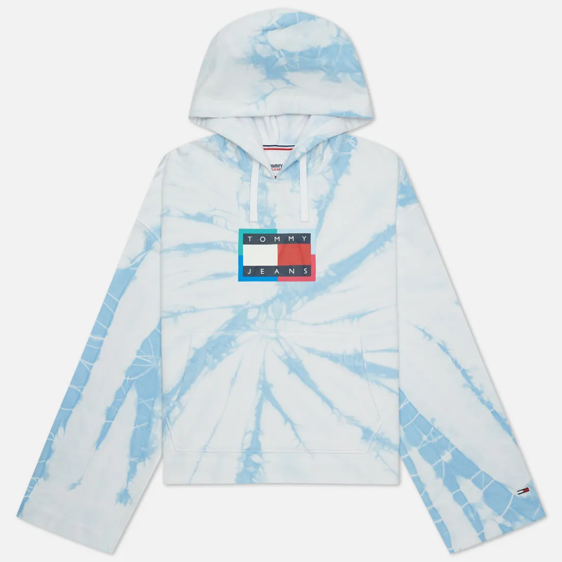 Tommy Jeans Женская толстовка Tommy Badge Tie-Dye Boxy Hoody