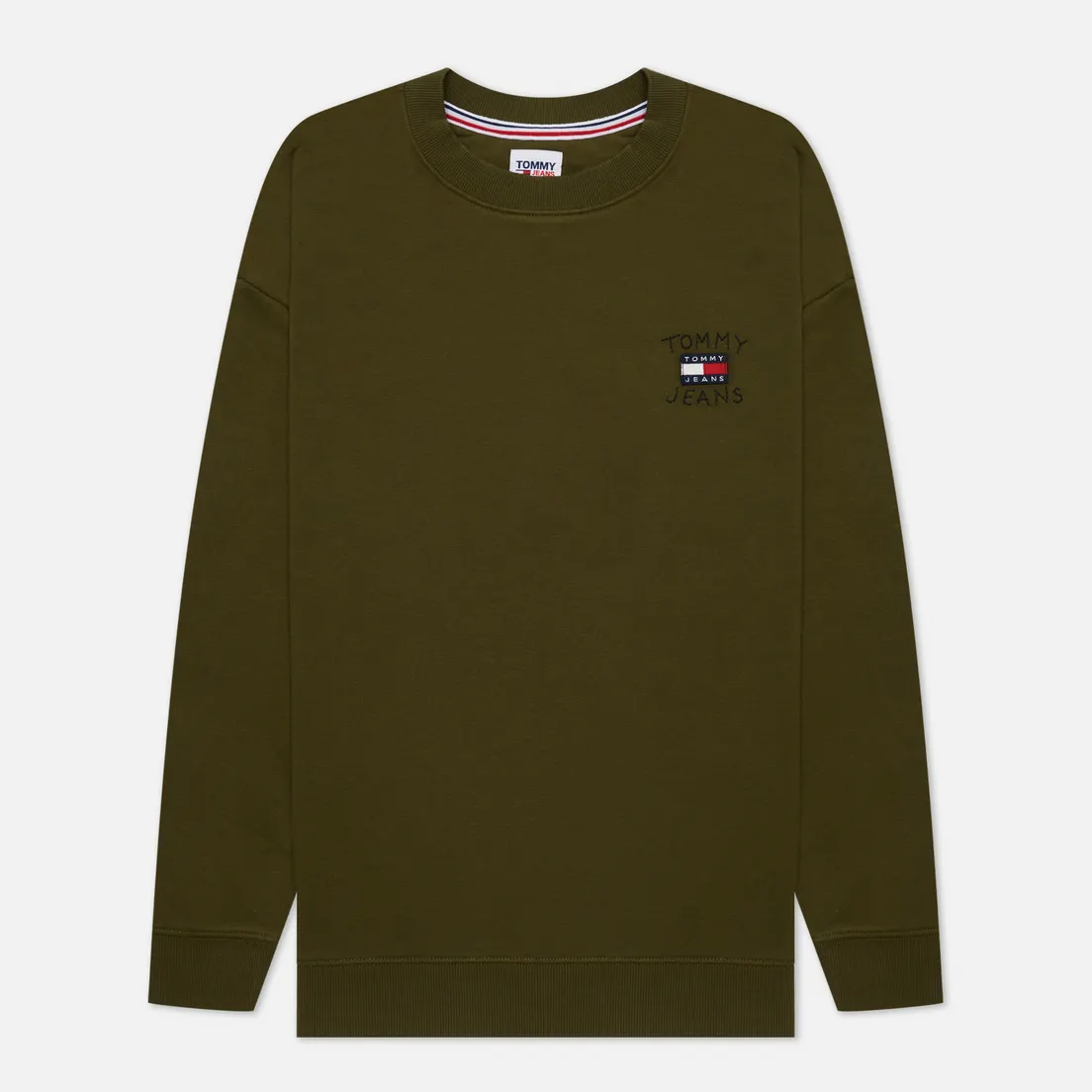 Tommy Jeans Женская толстовка Relaxed Homespun Flag Crew Neck