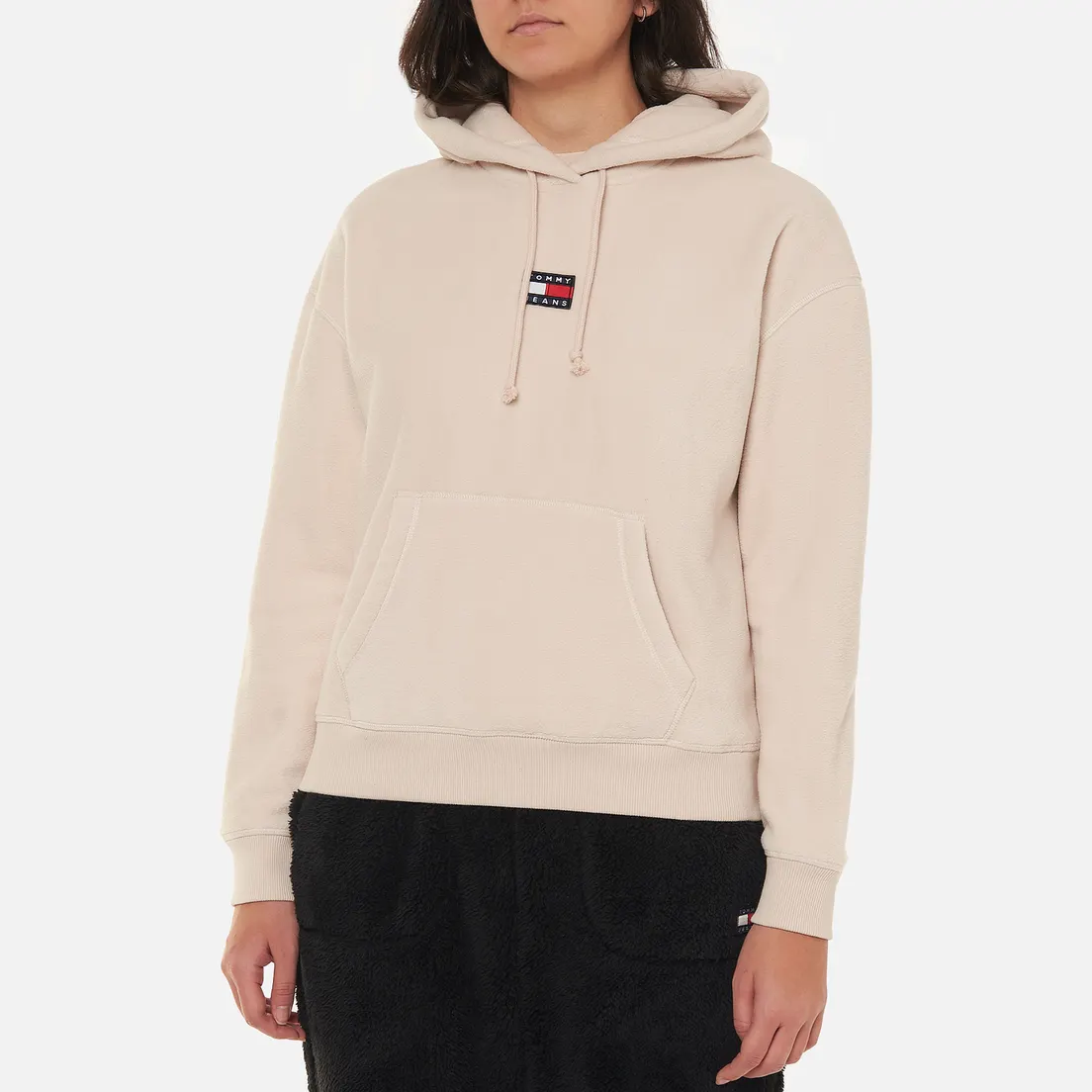 Tommy Jeans Женская толстовка Center Badge Fleece Hoodie