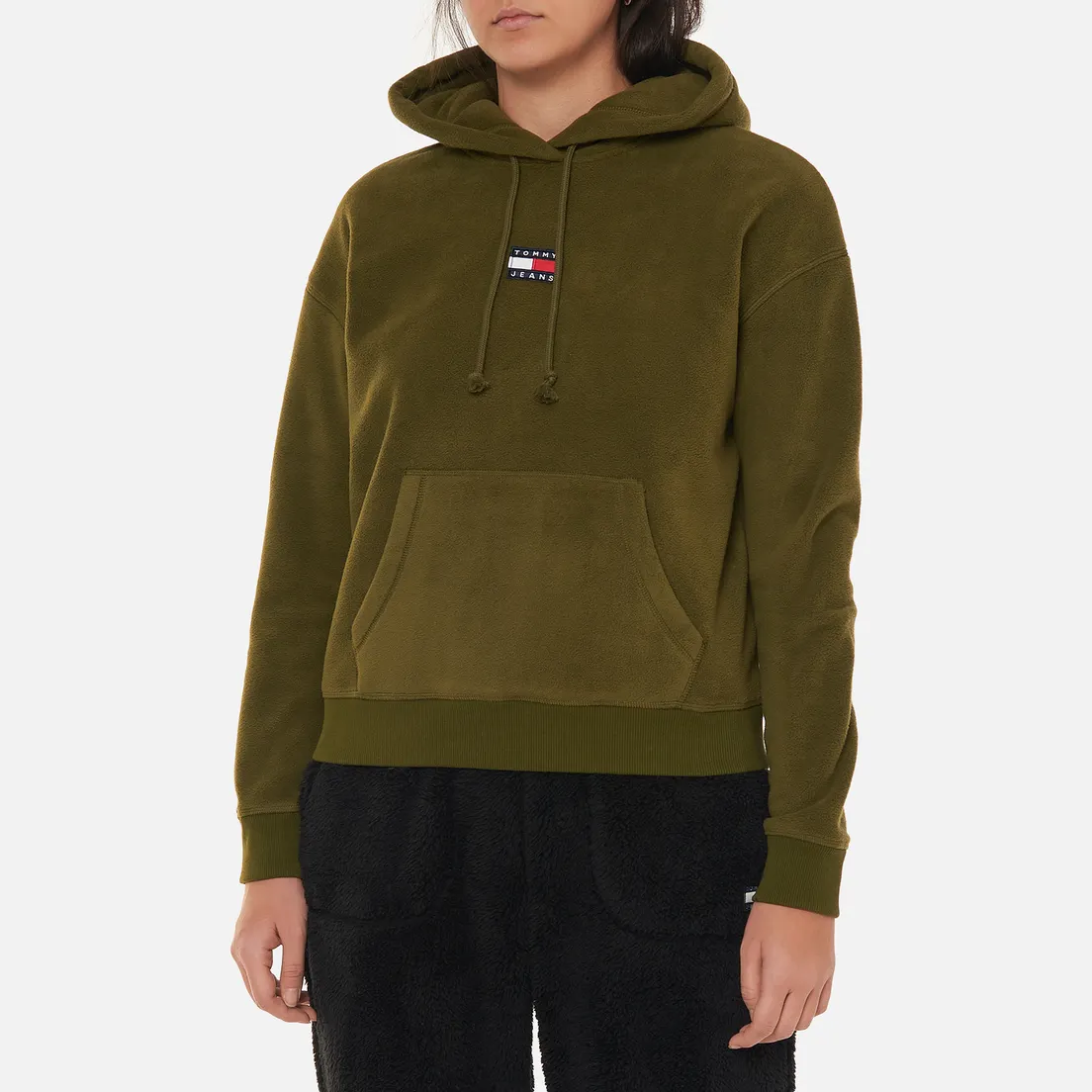 Tommy Jeans Женская толстовка Center Badge Fleece Hoodie