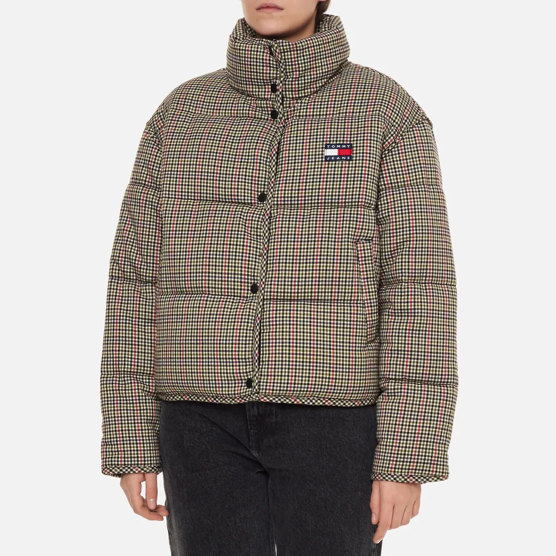 Tommy Jeans Женский пуховик Mini Check Puffer