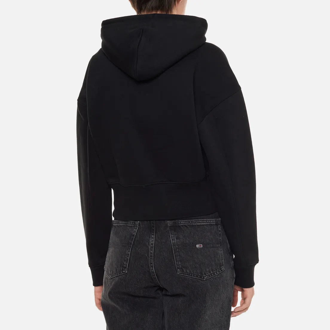 Tommy Jeans Женская толстовка Crop Floral Embroidery Badge Hoodie