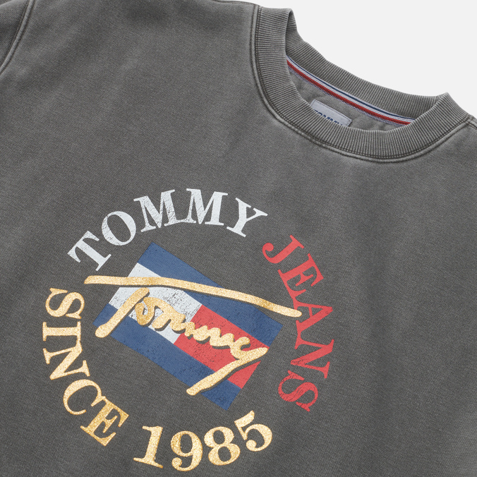 Женская толстовка Tommy Jeans, цвет серый, размер S DW0DW11280BDS Vintage Bronze 2 Crew Neck - фото 2