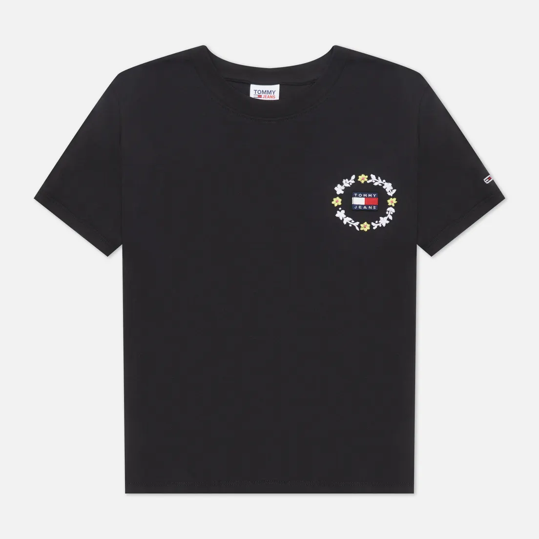 Tommy Jeans Женская футболка Floral Embroidery Badge