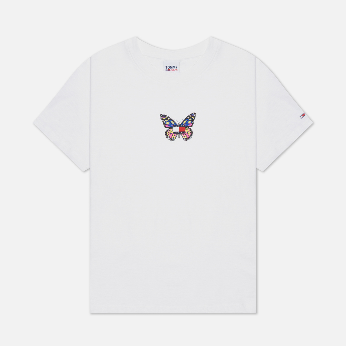 Tommy Jeans Женская футболка Reg C-Neck Badge Butterfly