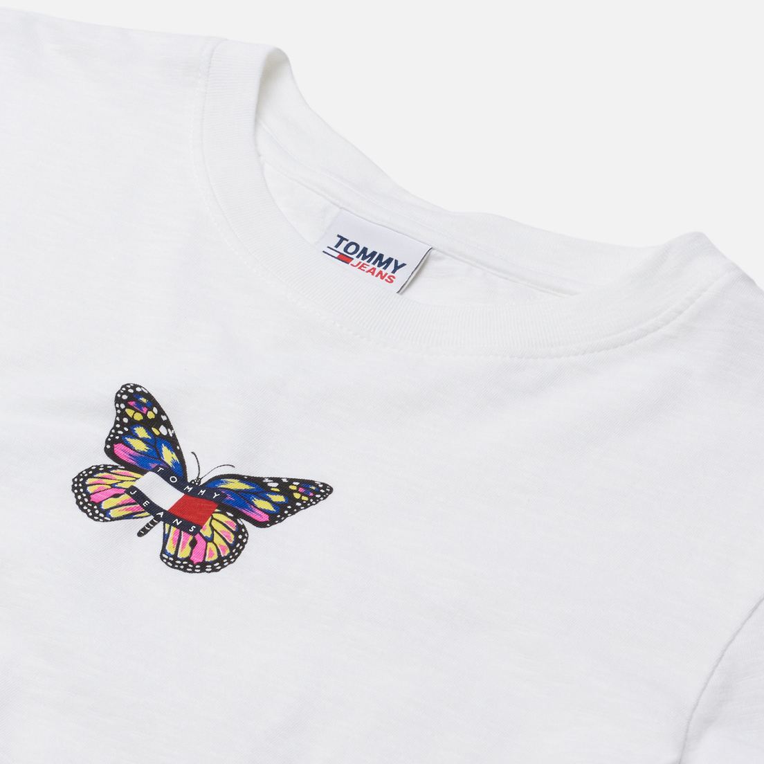 Tommy Jeans Женская футболка Reg C-Neck Badge Butterfly