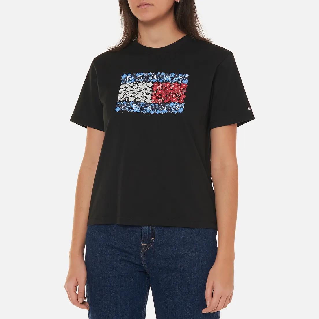 Tommy Jeans Женская футболка Relaxed Floral Flag