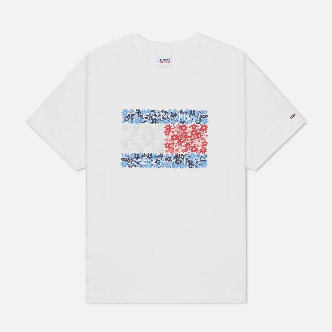 Tommy Jeans Женская футболка Relaxed Floral Flag