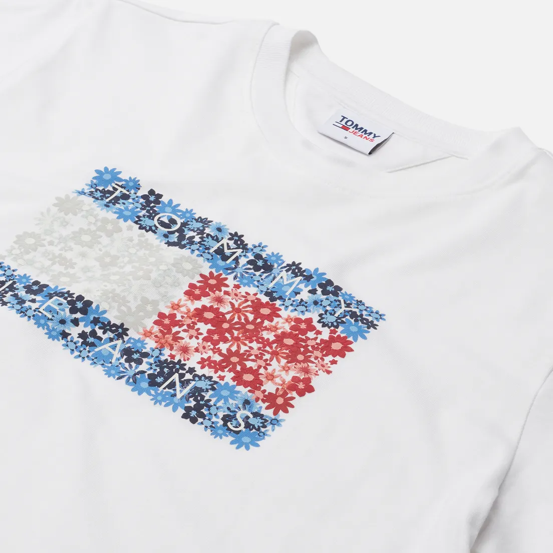 Tommy Jeans Женская футболка Relaxed Floral Flag