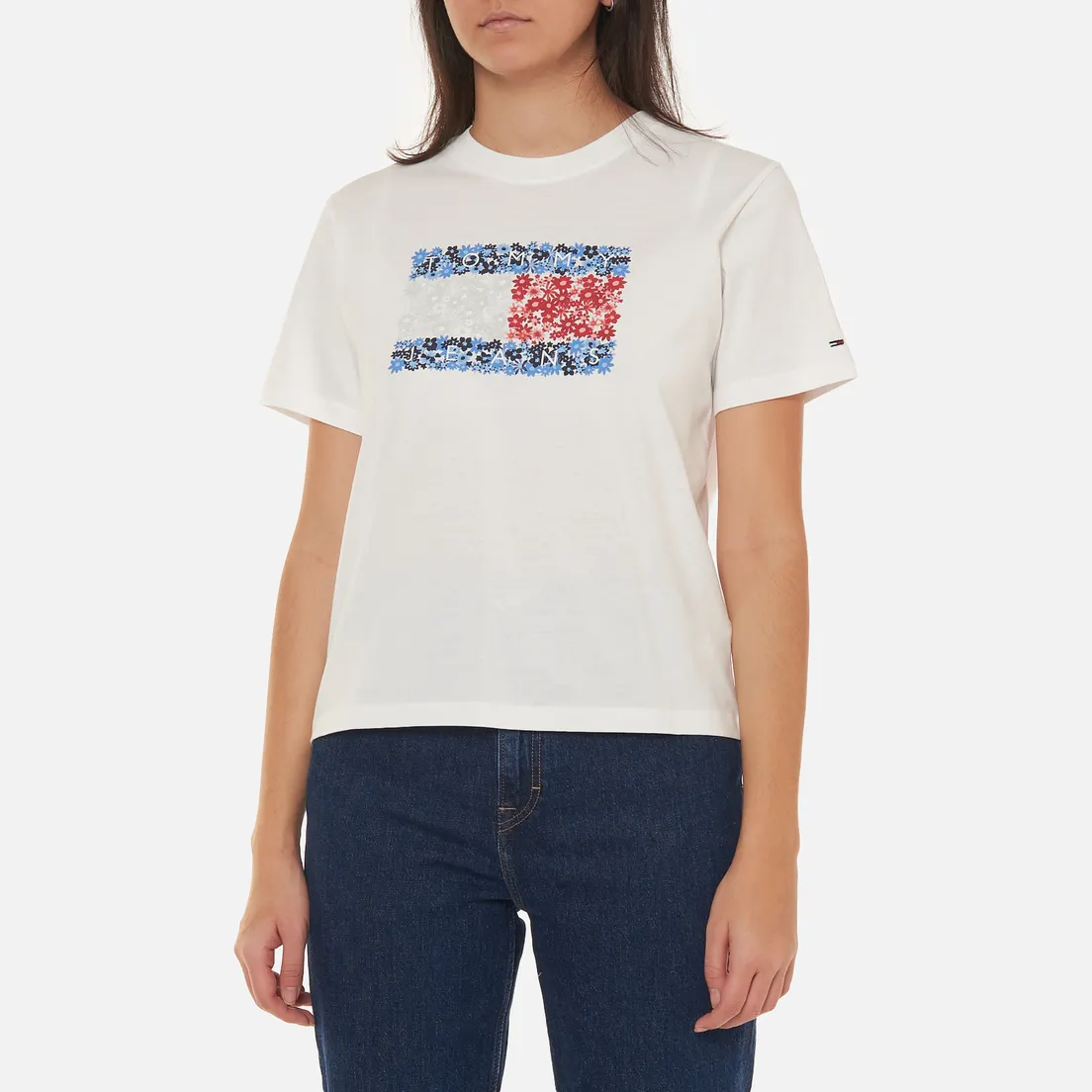 Tommy Jeans Женская футболка Relaxed Floral Flag