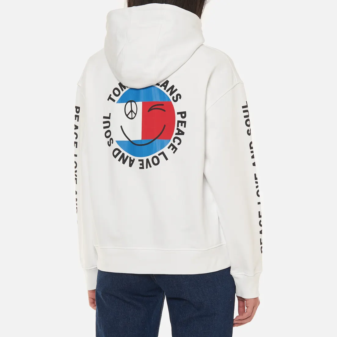 Tommy Jeans Женская толстовка Oversized Peace Smiley Hoodie